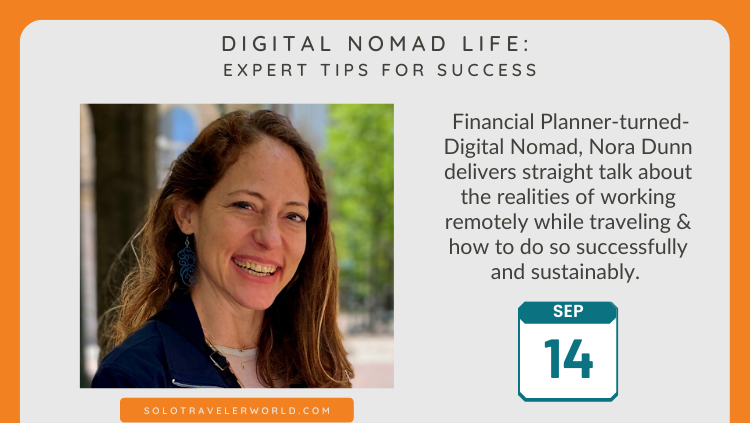 nora dunn will share more financial tips for digital nomads on september 14th