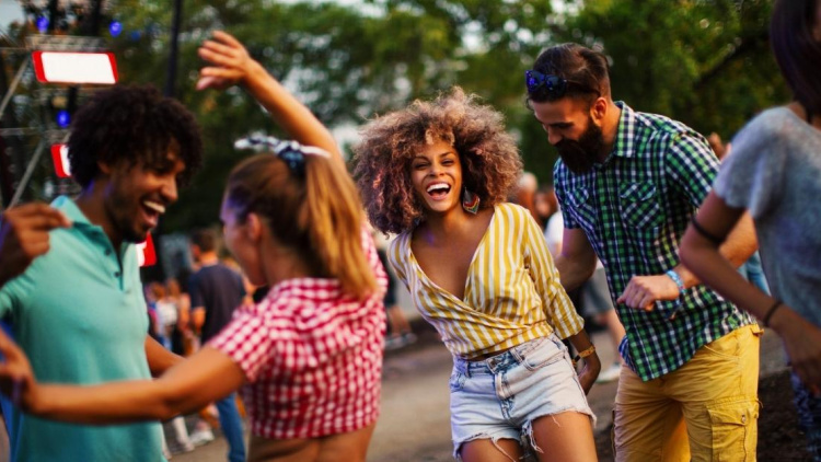 image go to music festivals alone and dance like no one is watching