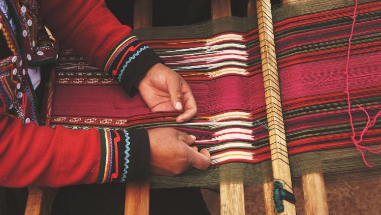 Creative travel might involve learning to weave