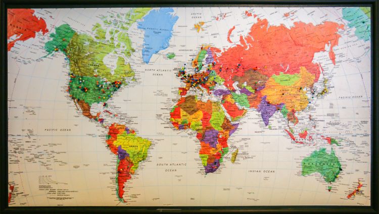 Map Of World Where Will You Travel Solo 