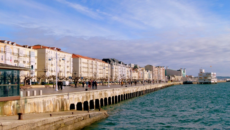 the waterfront promenade is a nice place to stroll when traveling solo in santander