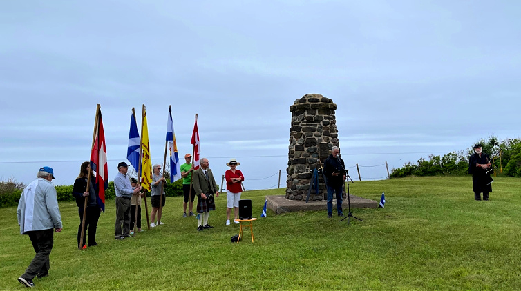 On my way from Halifax to Antigonish I attended the Culloden memorial ceremony which took place overlooking the ocean