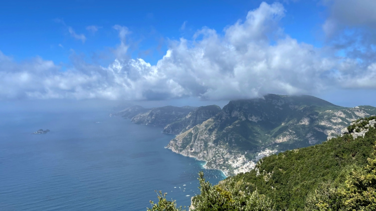 view from monte tre calli on a walking tour of the Amalfi Coast