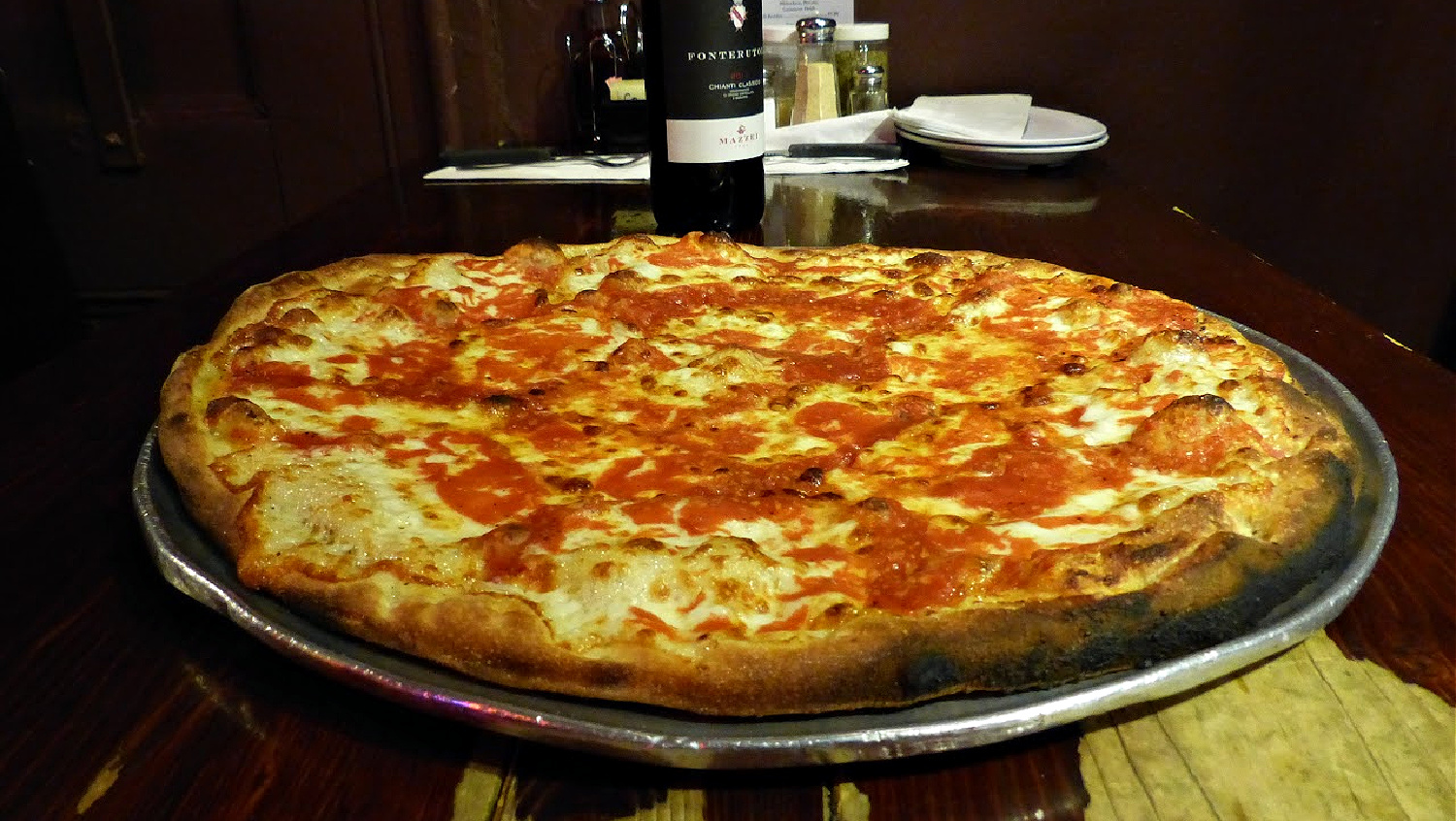 Arturo's pizza is a great option for dining when you're traveling solo in new york